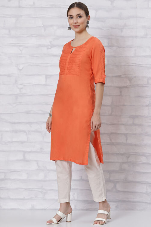 Red Straight Kurta image number 0